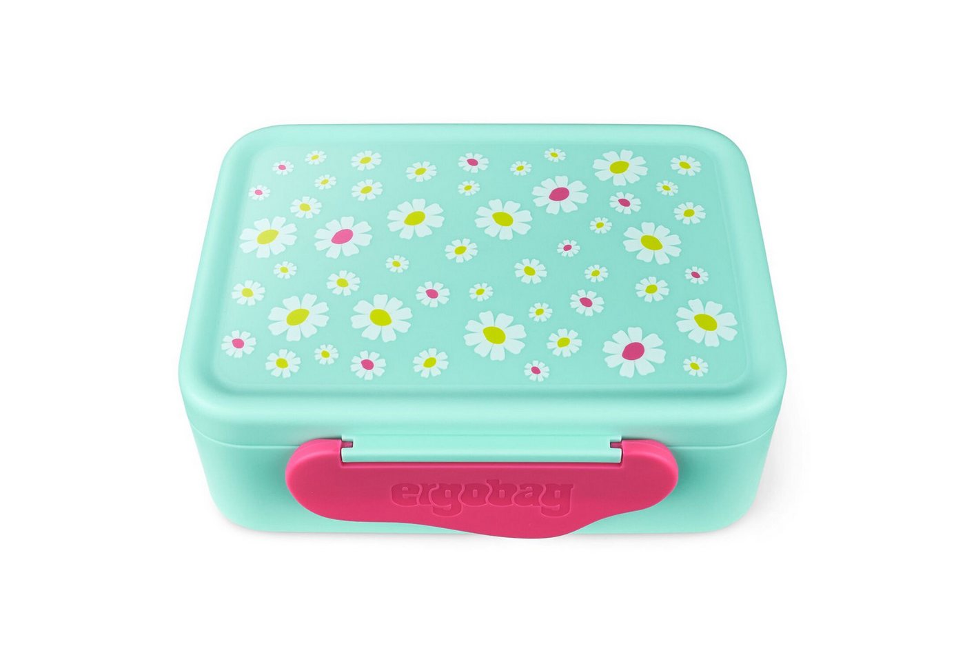 ergobag Trinkflasche Kunststoff Brotdose Blümchen, Brotbox, Lunchbox, Pausenbox, Snackbox Bild 4