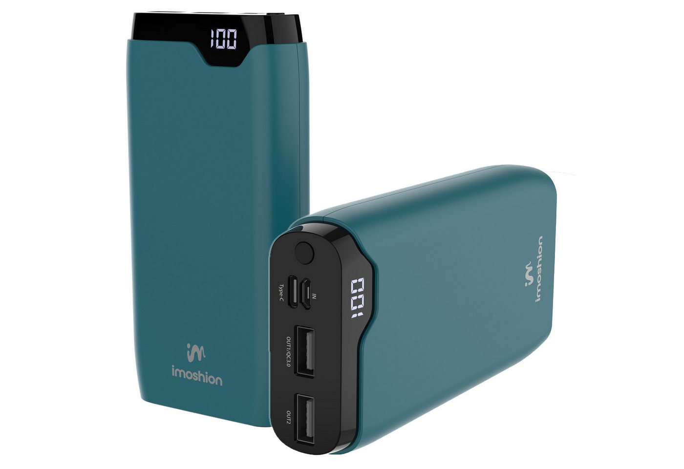 imoshion imoshion Powerbank 20.000 mAh - 22,5W Schnellladegerät - USB-C / USB-A Powerbank (1 St) Bild 5