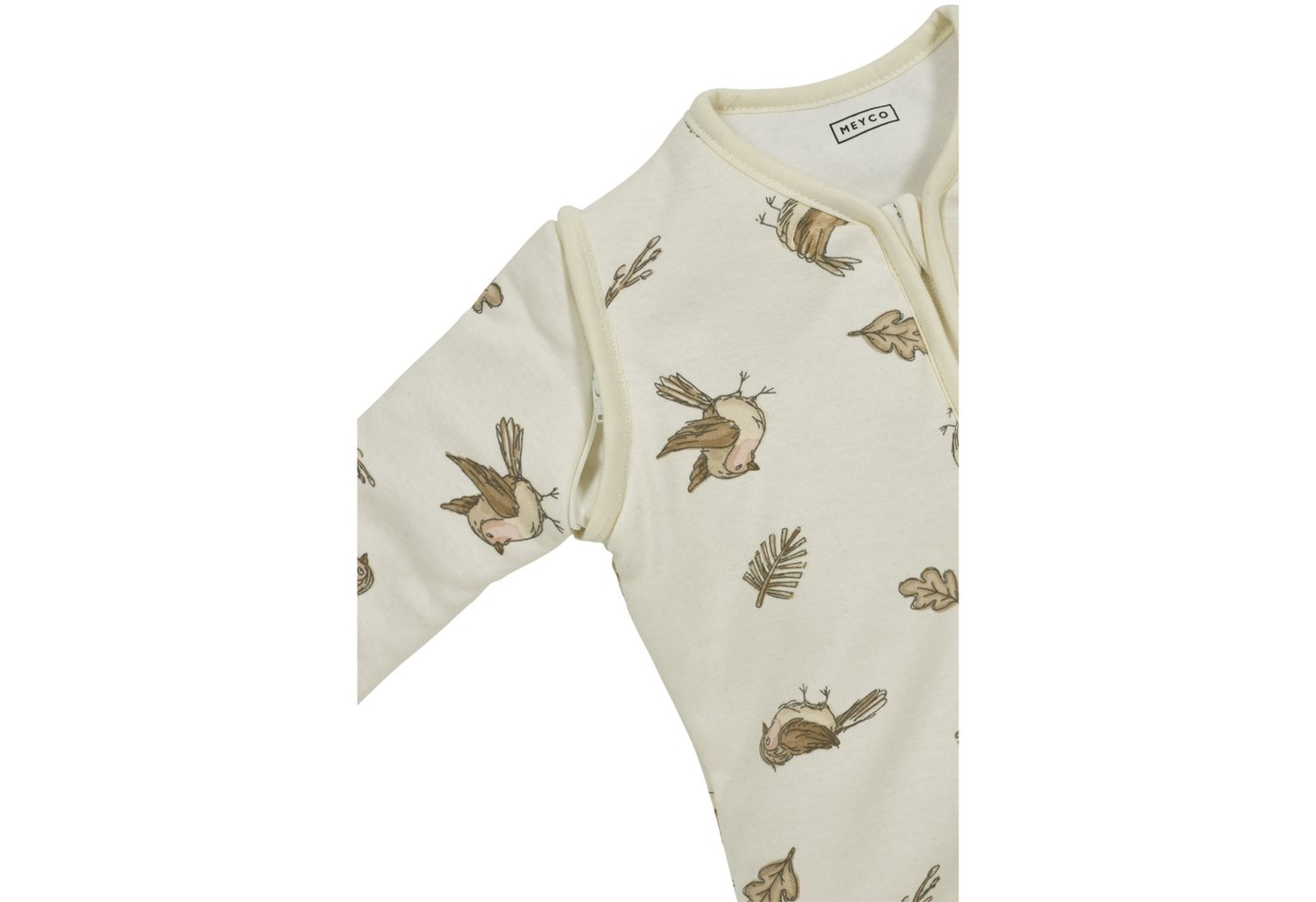 Meyco Baby Babyschlafsack Robin Multicolour (100% Baumwolle, 1 tlg), 60cm Bild 3