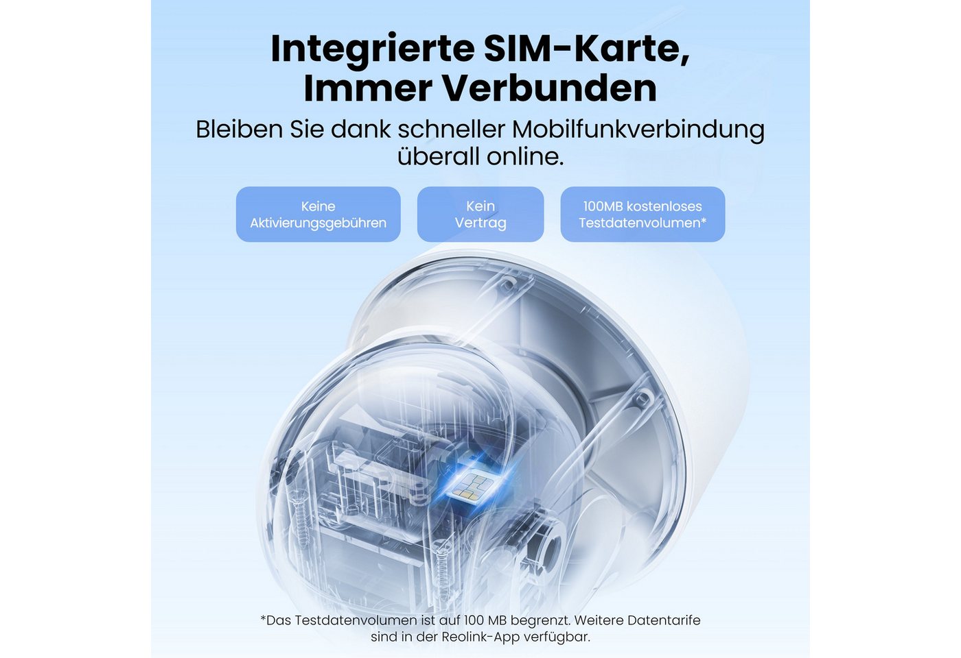 Reolink Überwachungskamera Go PT S Lite 4MP Akku 4G LTE, integrierte SIM-Karte + Solarpanel (AuBenbereich, 2-tlg., 4G LTE, Drahtlose, IR-Nachtsicht, SD Speicherung) Bild 3