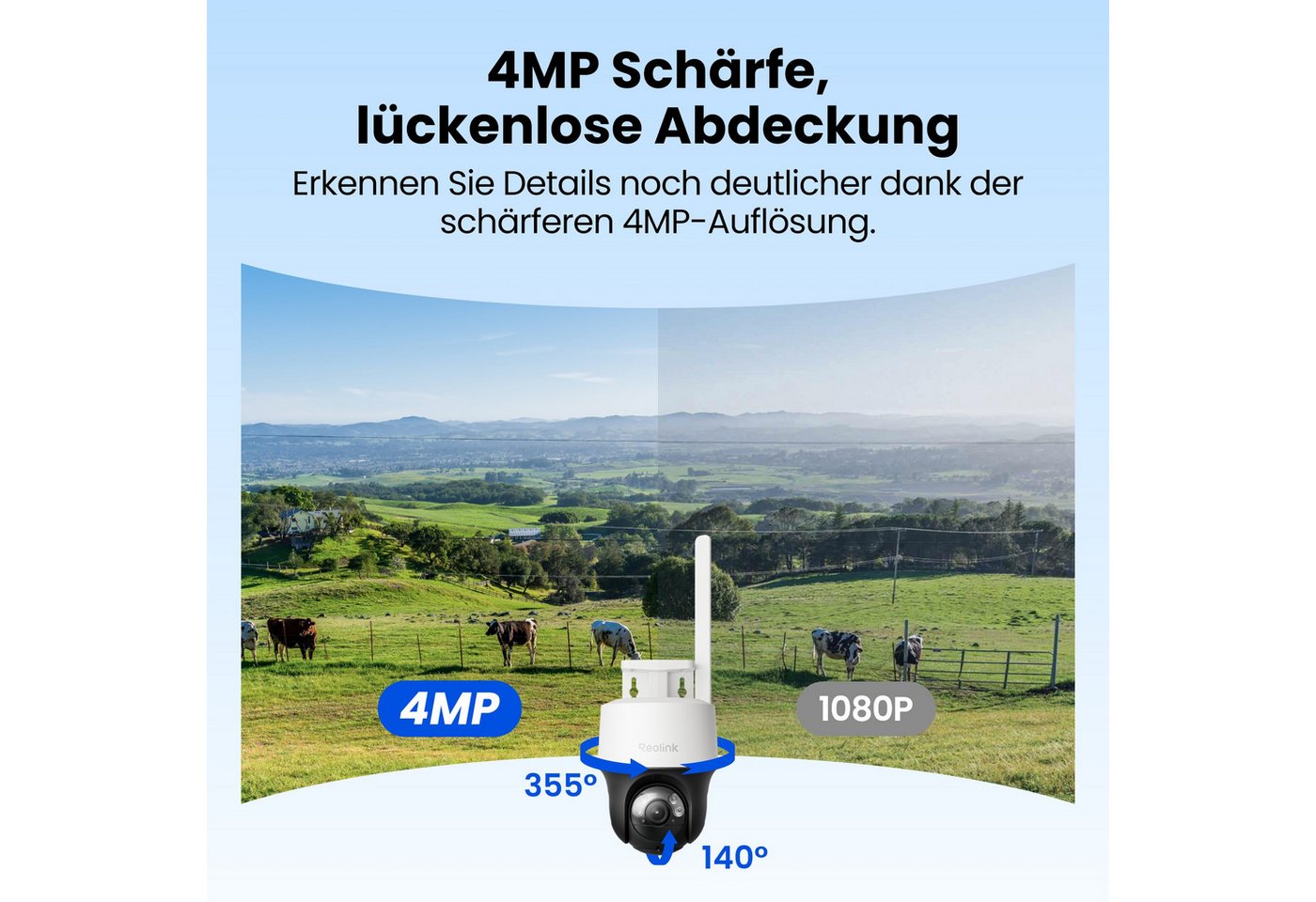 Reolink Überwachungskamera Go PT S Lite 4MP Akku 4G LTE, integrierte SIM-Karte + Solarpanel (AuBenbereich, 2-tlg., 4G LTE, Drahtlose, IR-Nachtsicht, SD Speicherung) Bild 5