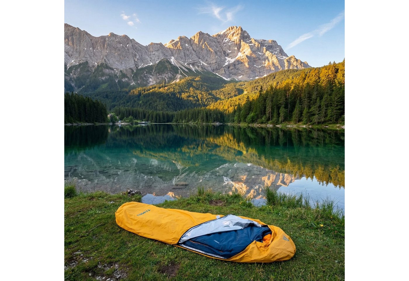 Tambu Biwaksack Biwak Sack Mumienschlafsack Überzug für Schlafsack 0,5 kg ohne Zelt, PU-Beschichtung, 8000 mm Wassersäule