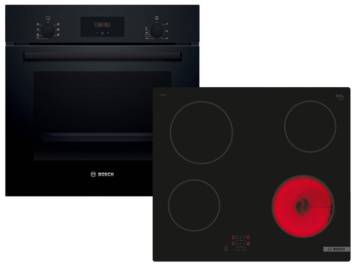 BOSCH Backofen-Set, mit Teleskopauszug nachrüstbar