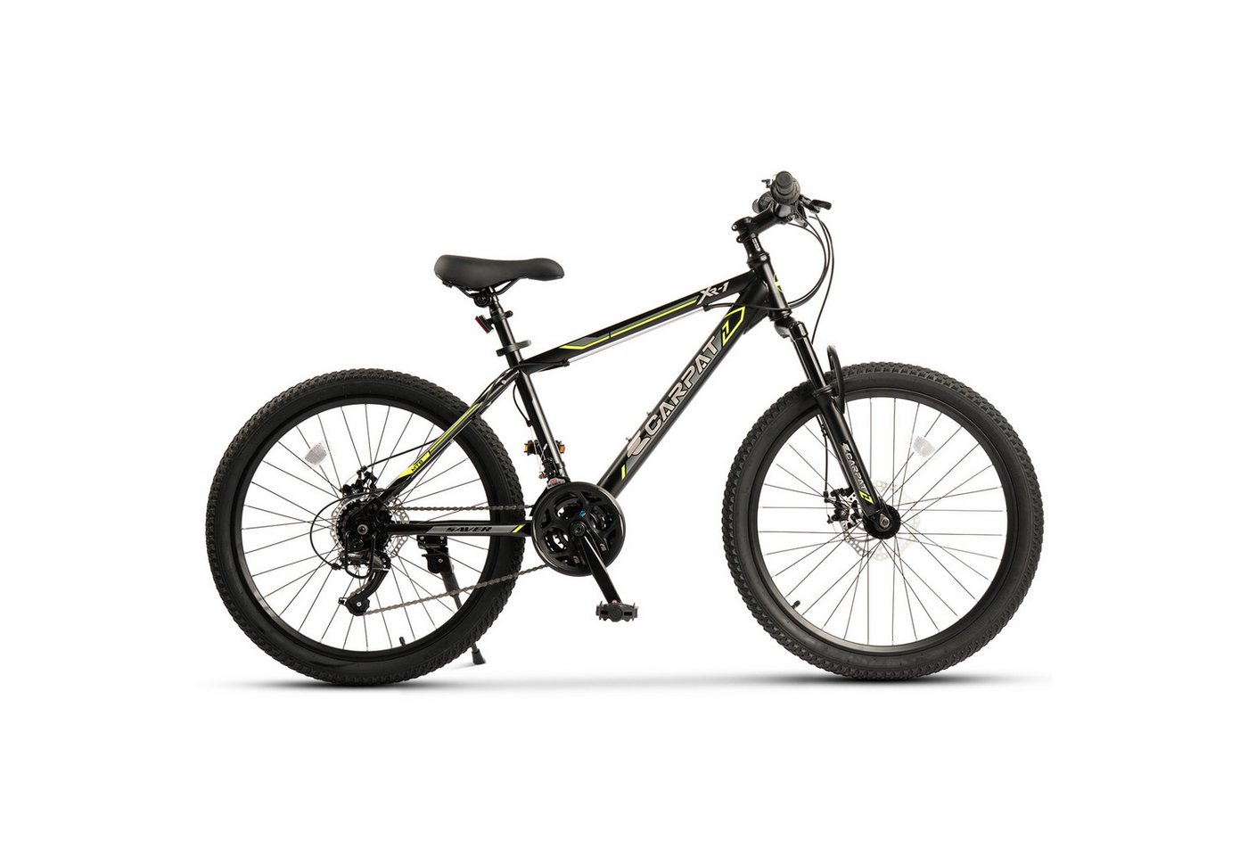 CARPAT SPORT Mountainbike 24 26 Zoll Fahrrad für Herren Damen, Mädchen und Jungen, 21 Gang, Kettenschaltung, Jugendfahrrad MTB Hardtail Fahrrad Bild 5