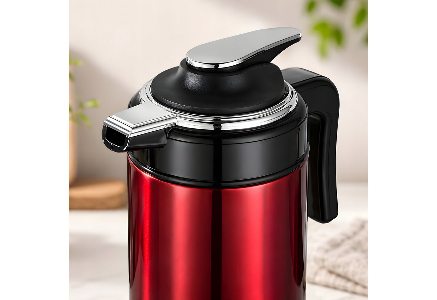 VERK GROUP Wasserkocher Kabelloser Wasserkocher mit integrierter Thermoskanne, 3,5 l, 1500 W, 3,5l, 1500 W, automatische Abschaltung Bild 4