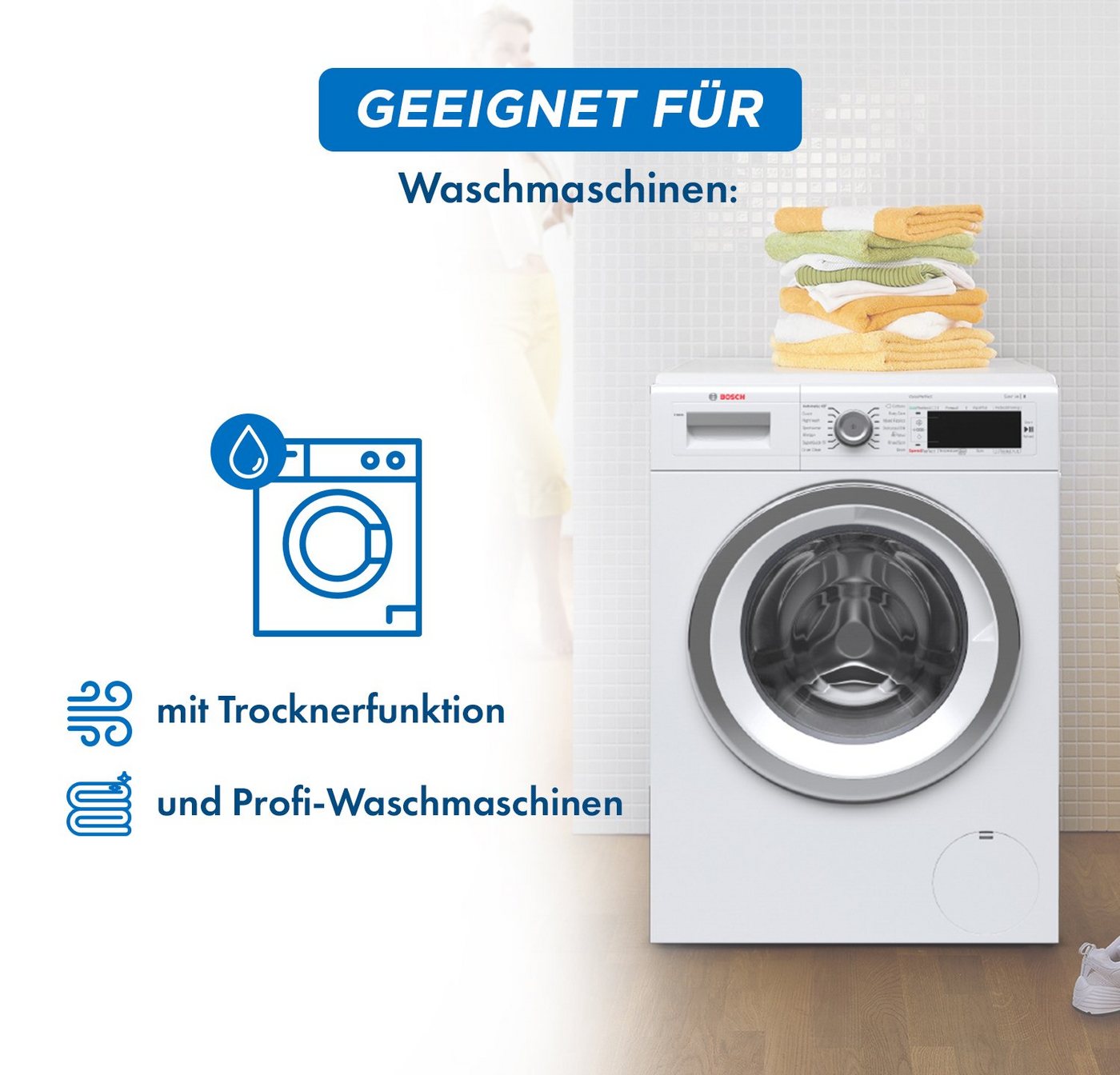 VIOKS Dämpfer Stoßdämpfer Ersatz für Bosch 00448032, 2 Stk 90N inklusive 2 Stoßdämpferbolzen für Waschmaschine Bild 4