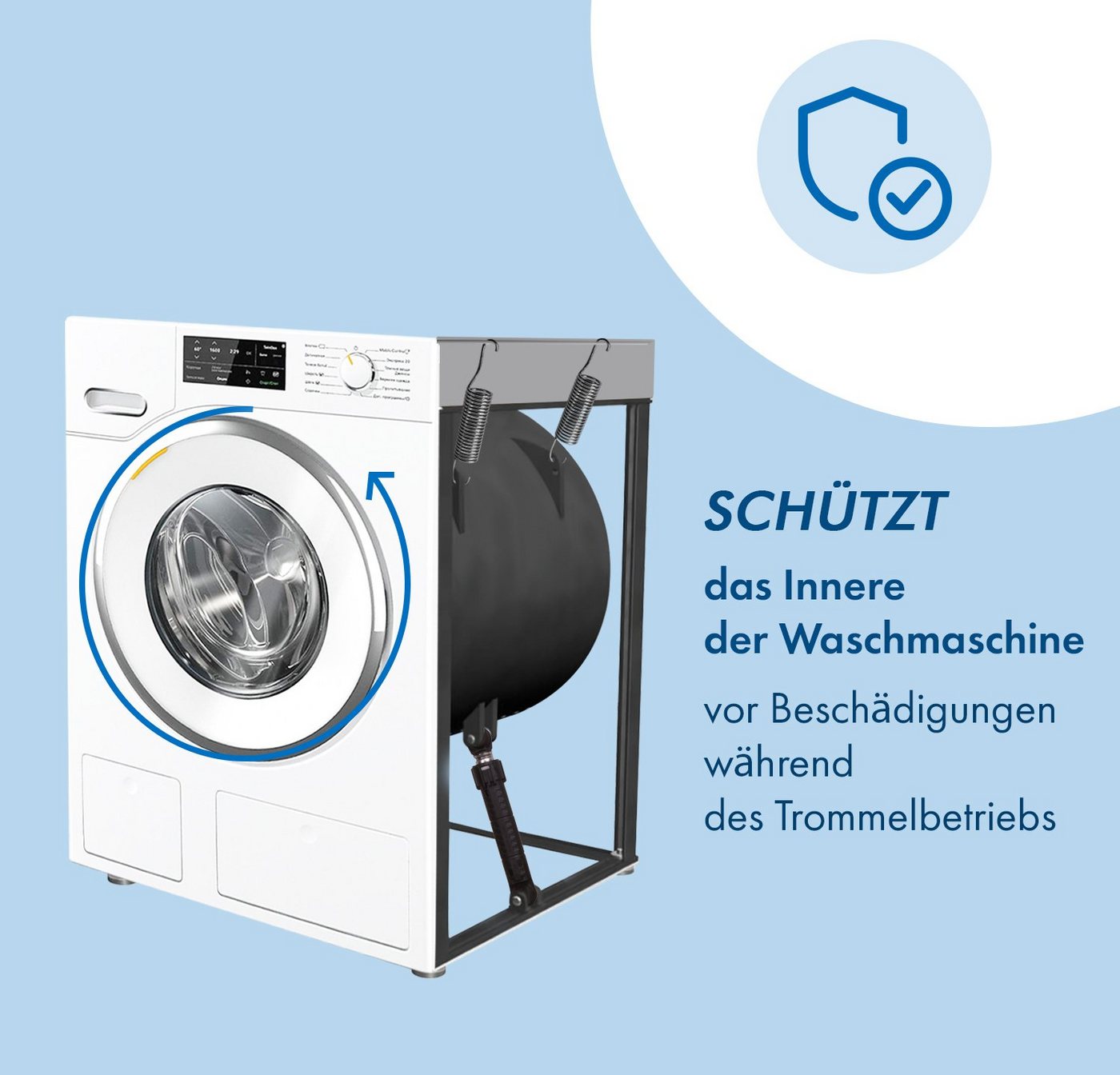 VIOKS Dämpfer Stoßdämpfer Ersatz für Bosch 00448032, 2 Stk 90N inklusive 2 Stoßdämpferbolzen für Waschmaschine Bild 5