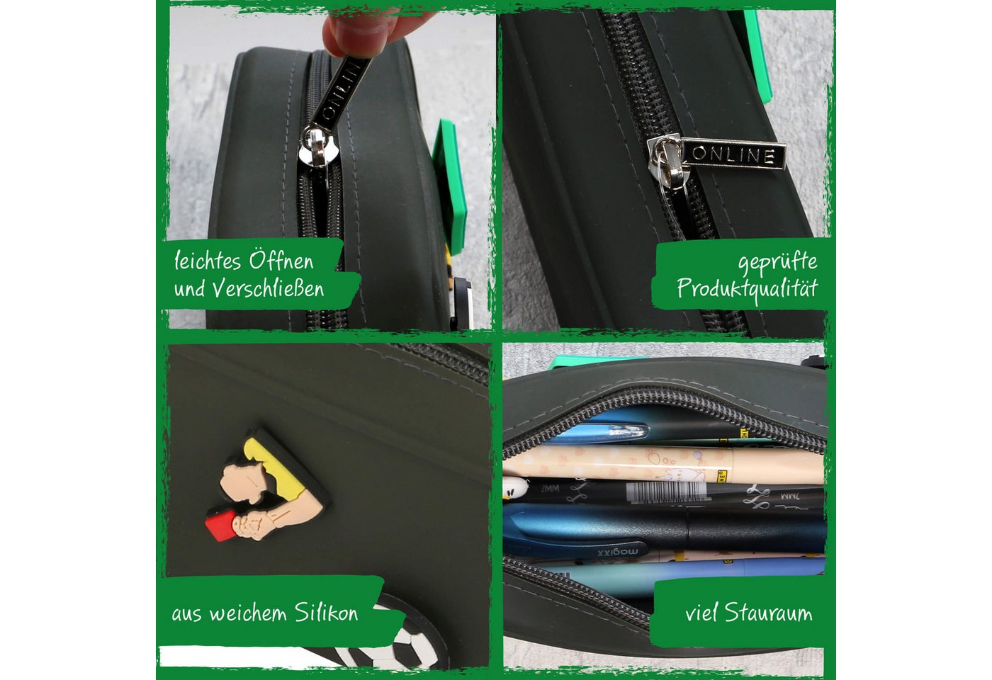 Online Pen Fußball ONLINE PEN Schlampermäppchen Soccer mit Pins, Etui Bild 3