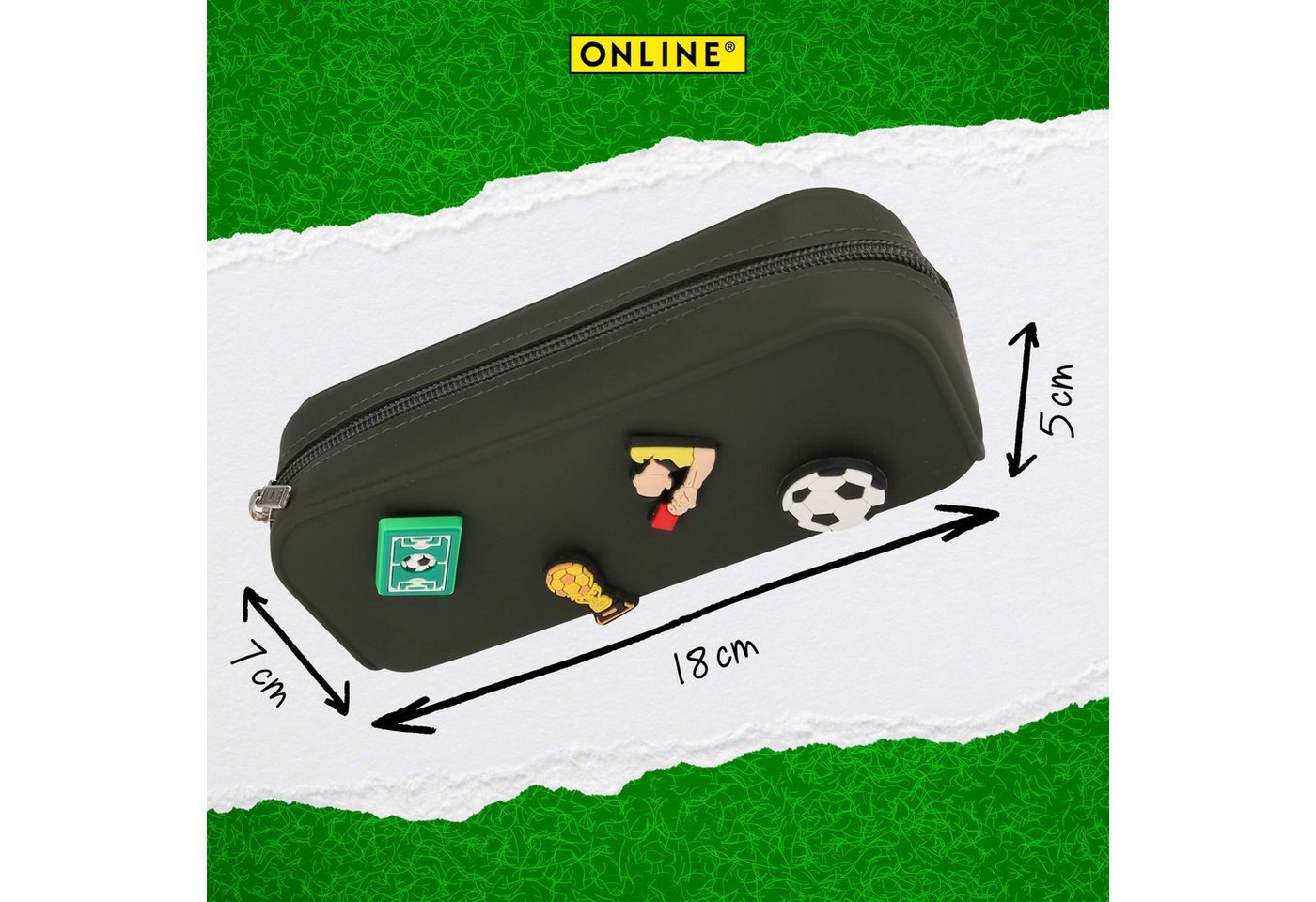 Online Pen Fußball ONLINE PEN Schlampermäppchen Soccer mit Pins, Etui Bild 5