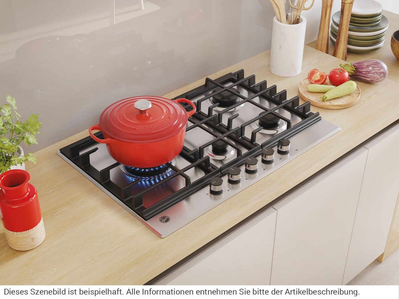 Hoover Gas-Kochfeld HHG7WL5WC5XNL, autark Bild 3