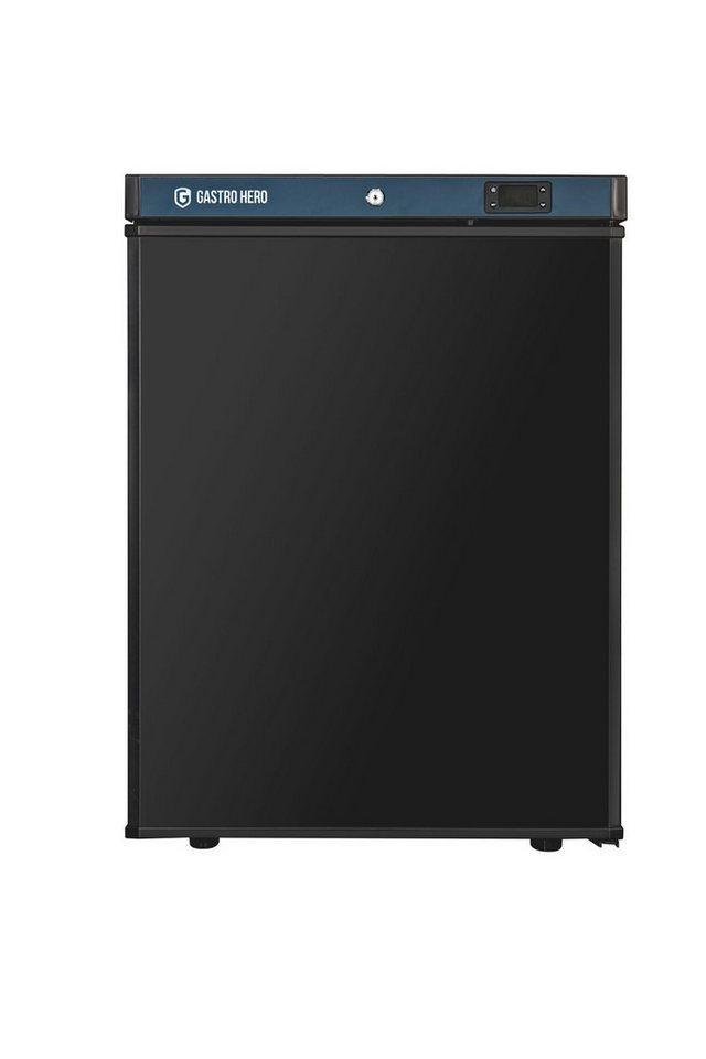 GastroHero Vollraumkühlschrank Lagerkühlschrank ECO 200 Schwarz 129 Liter Umluftkühlung LKSE200B, 83.5 cm hoch, 60 cm breit, platzsparende Kühllösung für Bars, Cafés und Profiküchen Bild 3