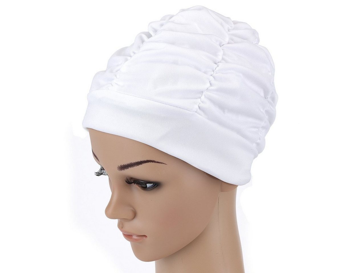 Fashy Badekappe Fashy - Badehaube Weiss (3403-10) Damen Badekappe Bademütze Bademode