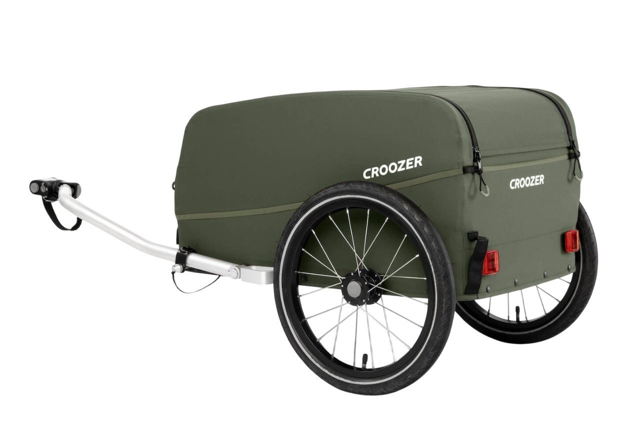 Croozer Fahrradlastenanhänger Cargo Kalle Ride & Wander Bundle Moss Green, Fahrradanhänger für Lasten & Gepäck bis 45 kg Bild 3