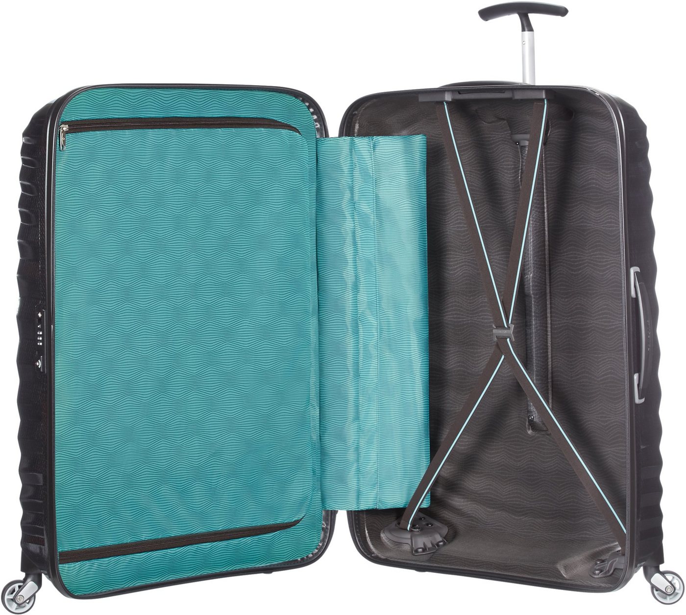 Samsonite Hartschalen-Trolley LITE-SHOCK, verschiedene Größen, 4 Rollen, mit voll gefüttertem Innenraum, mit Trennplatte mit Reißverschluss Bild 3