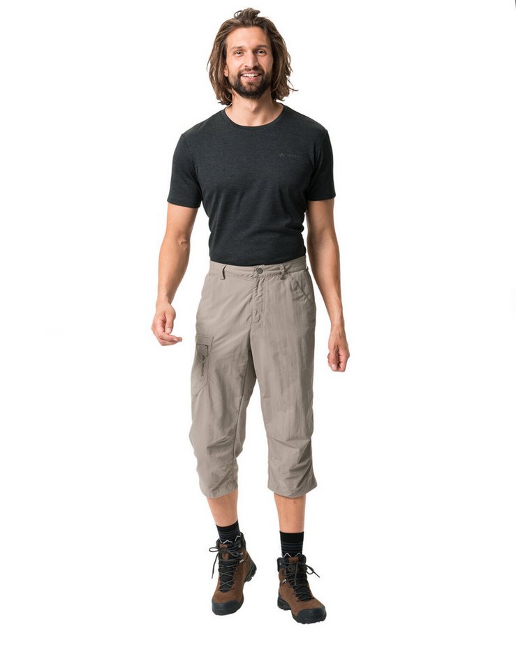 VAUDE Outdoorhose Men's Farley Capri Pants II für vielseitige Aktivitäten, mit Reißverschlusstaschen, Regular Fit
