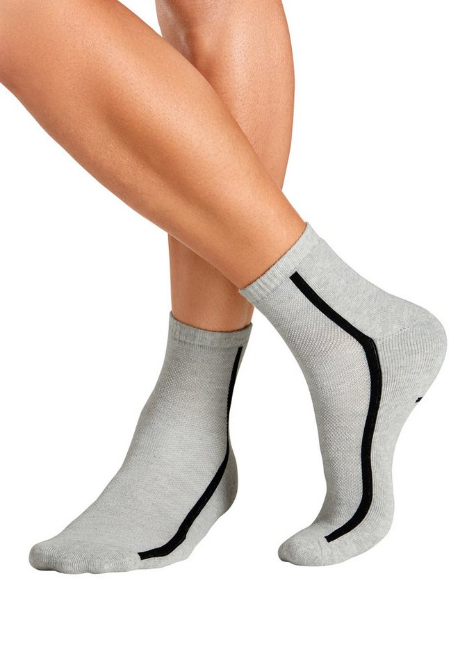 Bench. Tennissocken Sportsocken Herren Quartersocks atmungsaktiv (Packung, 6-Paar, Gr. 39-42 bis 47-48) dämpfend durch Hochfersen- Frottee Bild 3