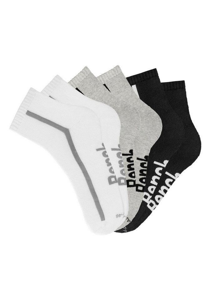 Bench. Tennissocken Sportsocken Herren Quartersocks atmungsaktiv (Packung, 6-Paar, Gr. 39-42 bis 47-48) dämpfend durch Hochfersen- Frottee Bild 5