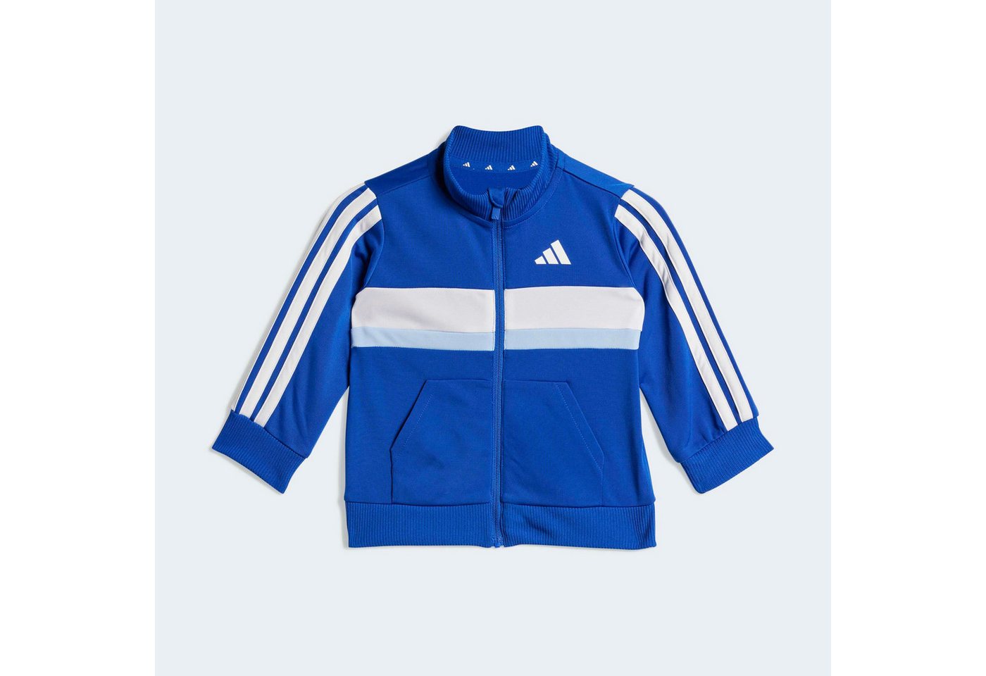 adidas Sportswear Trainingsanzug SEASONAL ESSENTIALS TIBERIO 3-STREIFEN TRICOT KIDS (2-tlg), für Babys, 2-teilig, sportlicher Stil, aus Polyester Bild 2