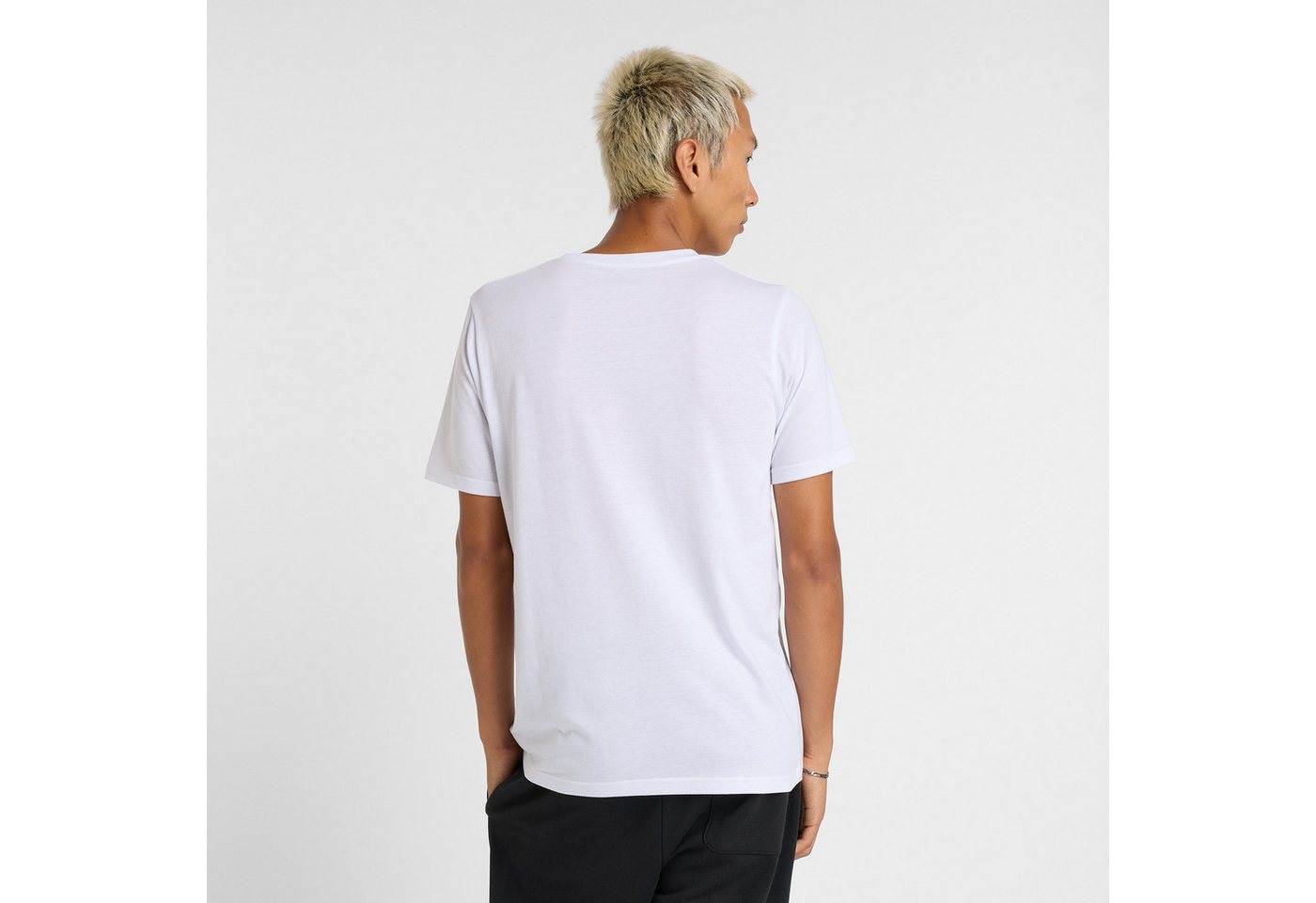 New Balance Laufshirt Heathertech Logo T-Shirt aus Polyester und Baumwolle Bild 4
