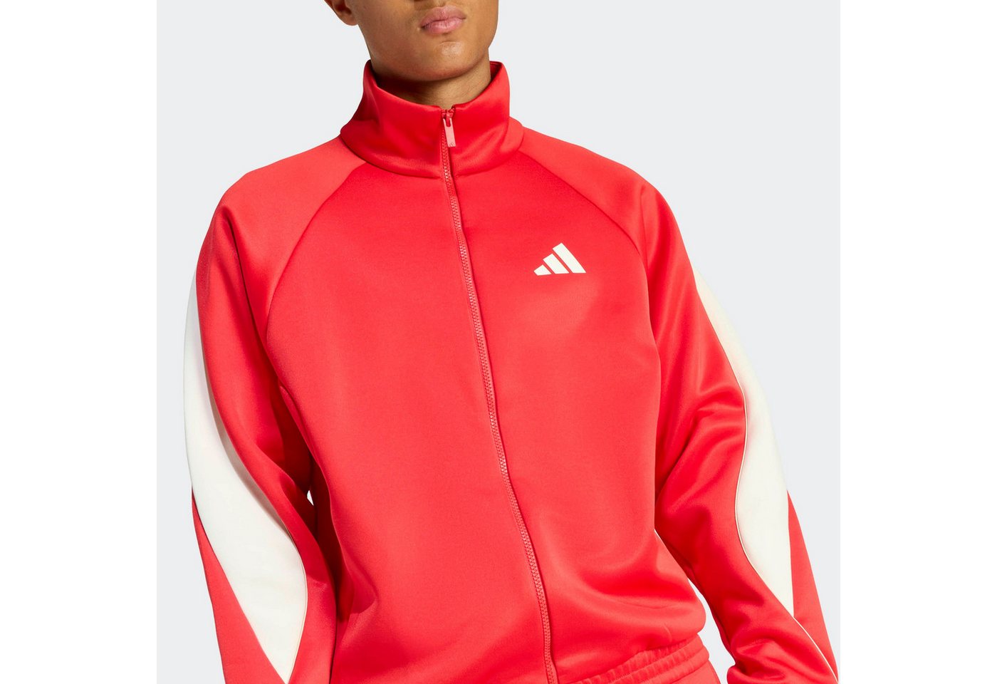 adidas Sportswear Trainingsjacke M STADIUM TT aus Polyester und Baumwolle, mit Rollkragen, lockere Passform