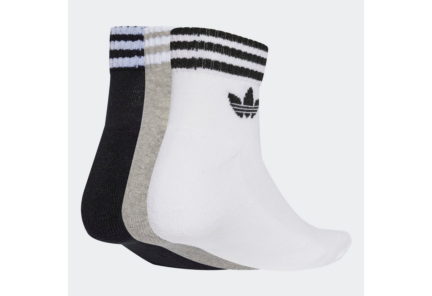 adidas Originals Sportsocken 3S ANKLE S 3P (3-Paar) knöchellange Passform, für Erwachsene Bild 4