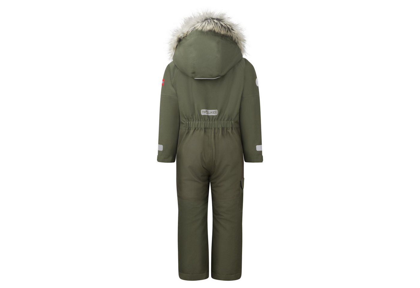 TROLLKIDS Schneeoverall KIDS KIRKENES SNOWSUIT mit abnehmbarer und verstellbarer Kapuze, wasserdicht, atmungsaktiv