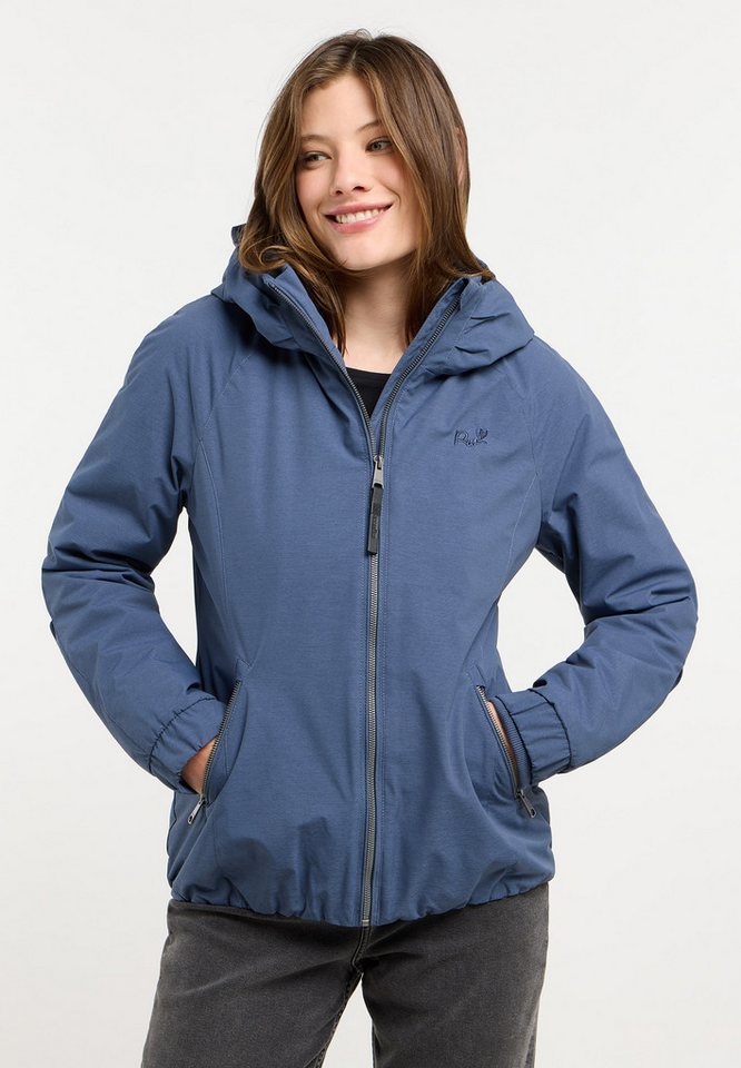 Ragwear Outdoorjacke DIZZIE WARM figurumspielende Passform, hochschließender Kragen, mit Reißverschluss