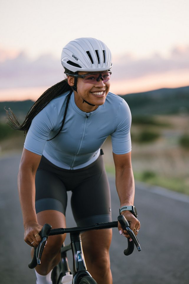Gonso Radtrikot Road Jersey W Damen Fahrradtrikot kurzarm, Full-Zip Trikot, Rückentasche, Slim Fit