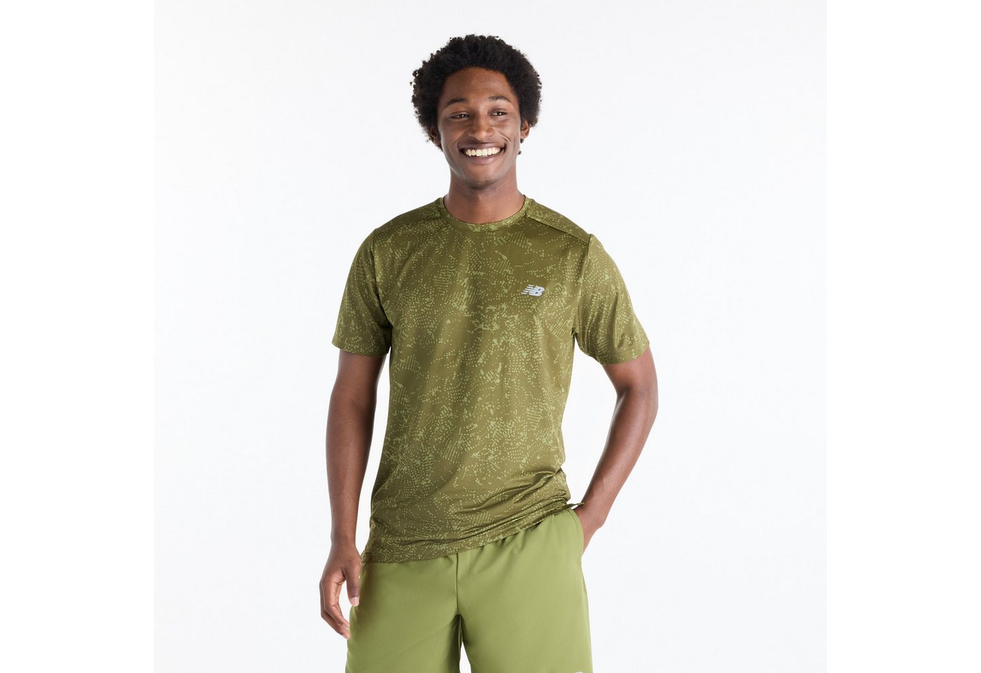 New Balance Laufshirt SPORT ESSENTIAL PRINTED T-SHIRT für Lauftraining und vielseitige Aktivitäten, aus Polyester Bild 3