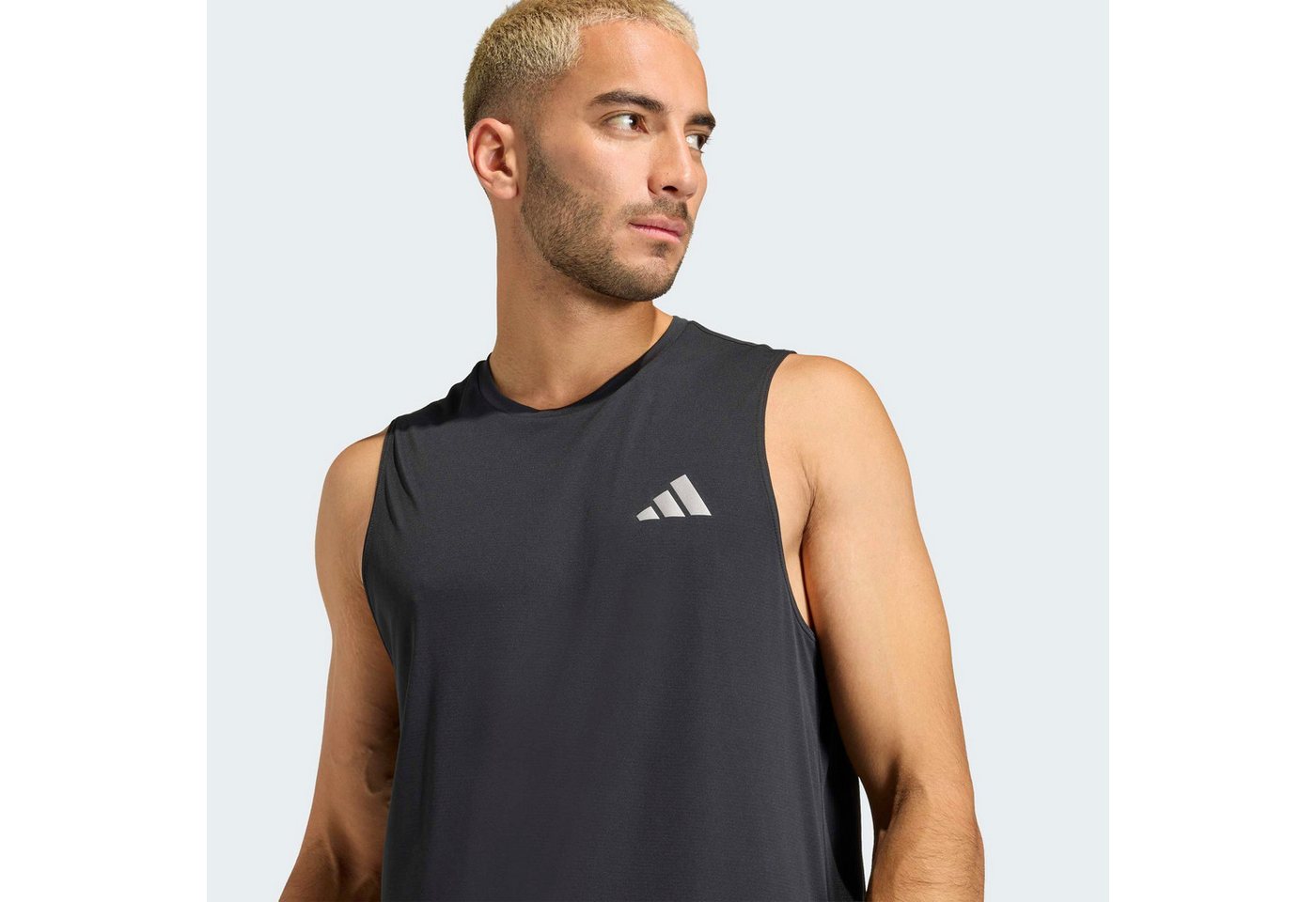 adidas Performance Lauftop RUN ESS TANK M sportlicher Stil, mit Rundhalsausschnitt, aus Polyester Bild 2
