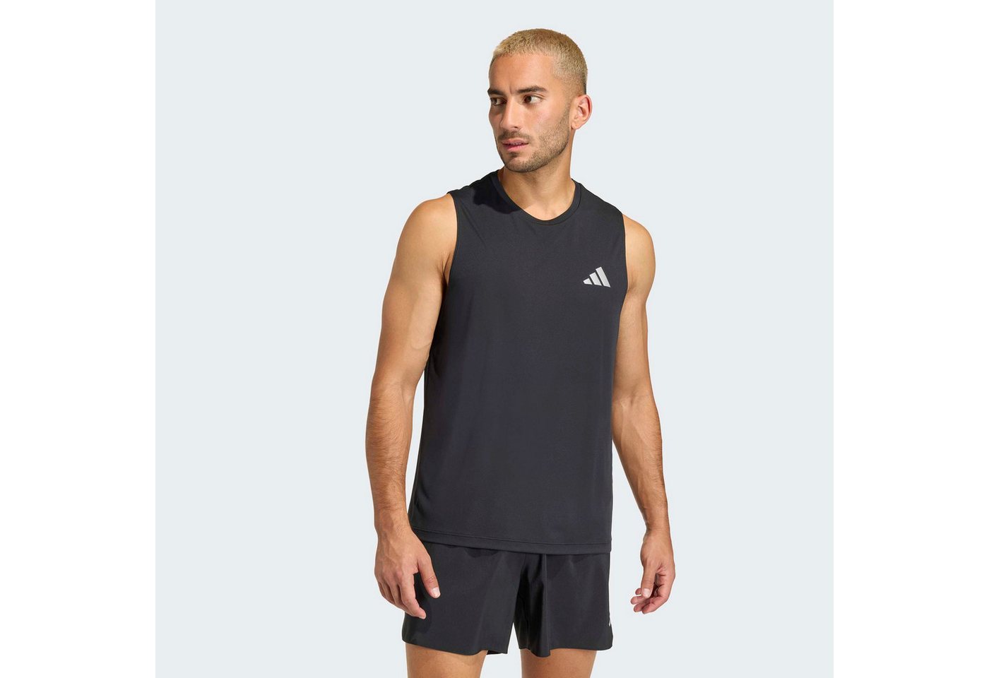 adidas Performance Lauftop RUN ESS TANK M sportlicher Stil, mit Rundhalsausschnitt, aus Polyester Bild 4