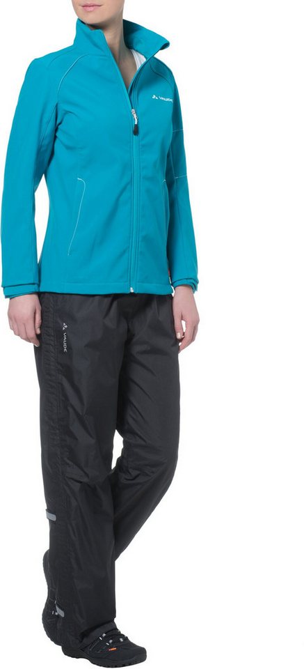 VAUDE Fahrradhose WOMEN'S FLUID FULL-ZIP PANTS wasserdicht, sportlicher Stil, für Radsport und Wandern Bild 2