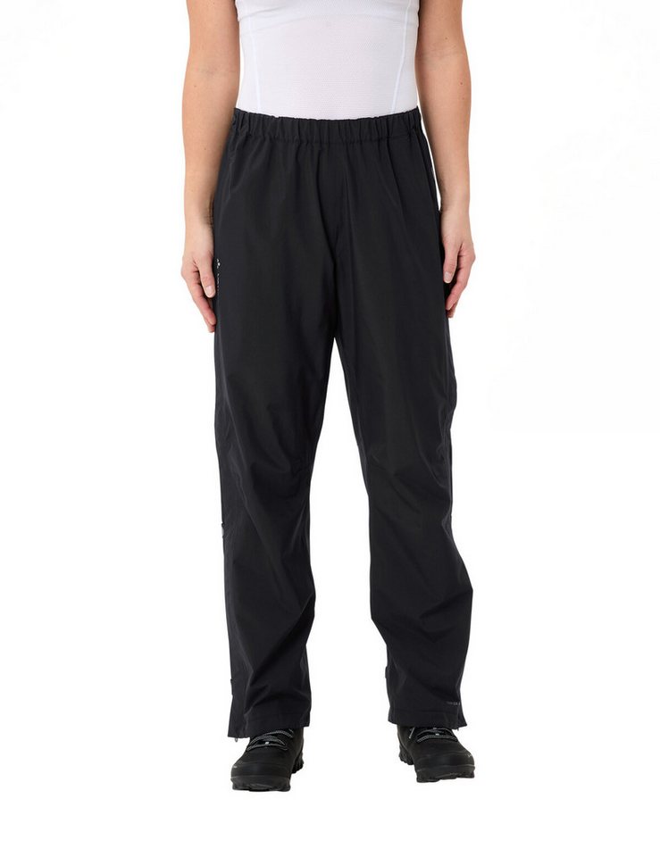 VAUDE Fahrradhose WOMEN'S FLUID FULL-ZIP PANTS wasserdicht, sportlicher Stil, für Radsport und Wandern Bild 4