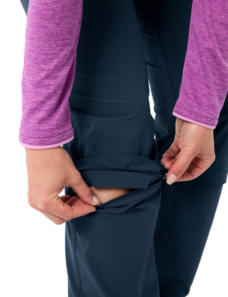 VAUDE Zip-off-Hose WOMEN'S FARLEY STRETCH ZO CAPRI PANTS bequeme Passform, für sportliche Aktivitäten und Outdoor Bild 5