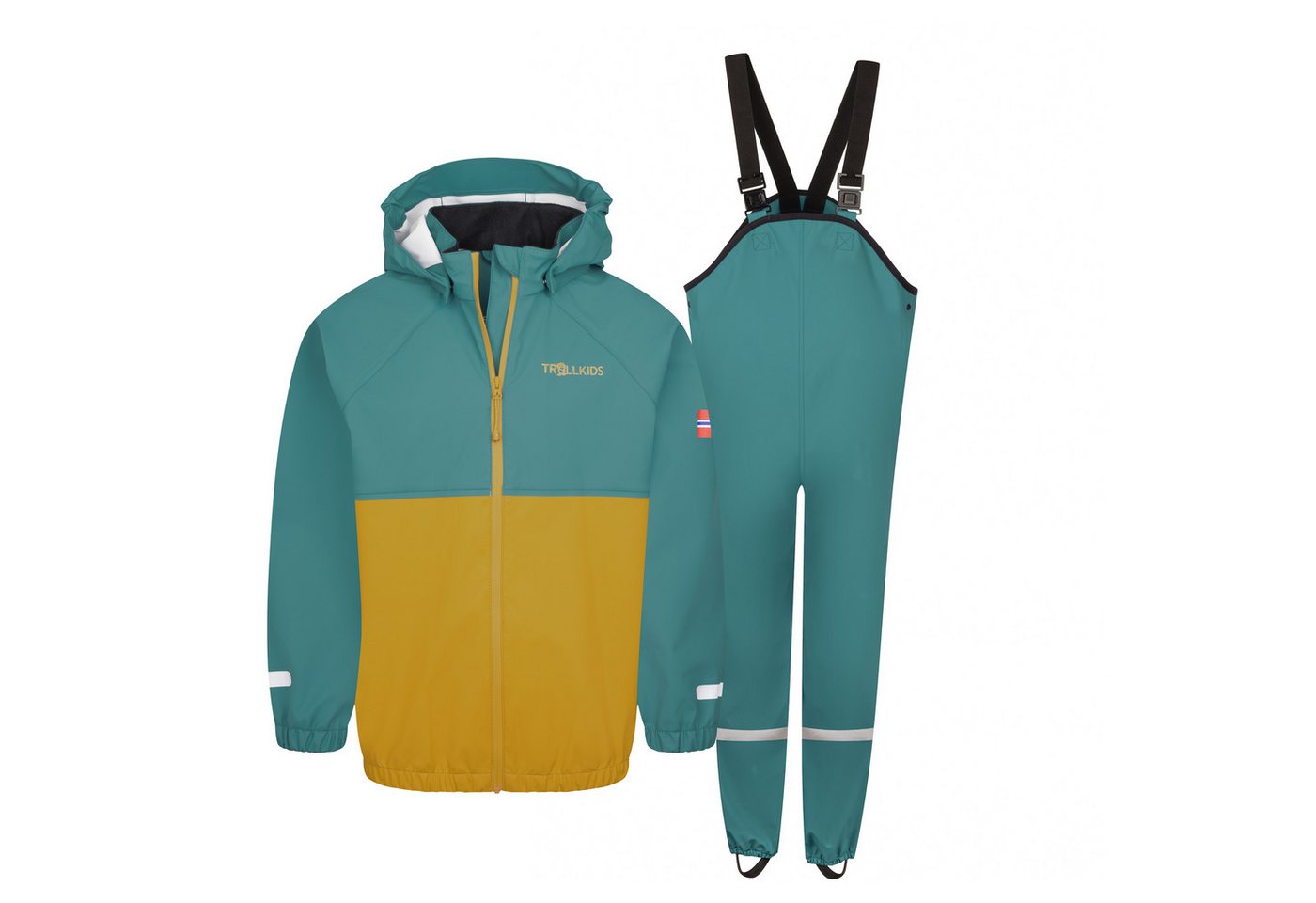 TROLLKIDS Regen- und Matschhose Kids Odda Rain Set XT (2-tlg) für Kinder und Jugendliche, 2-teiliges Set, aus Polyester gefertigt Bild 2