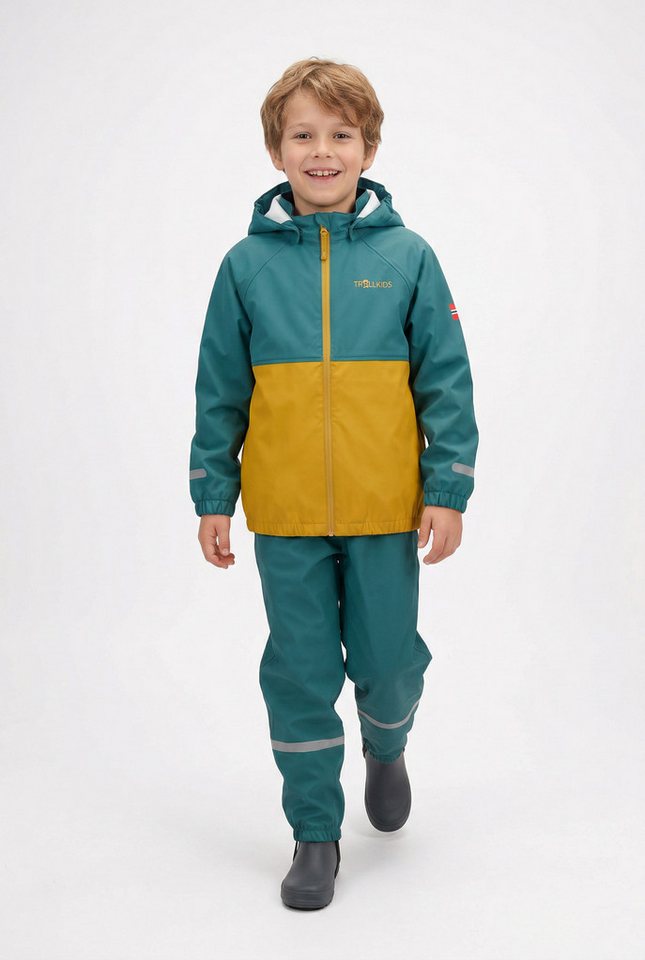 TROLLKIDS Regen- und Matschhose Kids Odda Rain Set XT (2-tlg) für Kinder und Jugendliche, 2-teiliges Set, aus Polyester gefertigt Bild 5