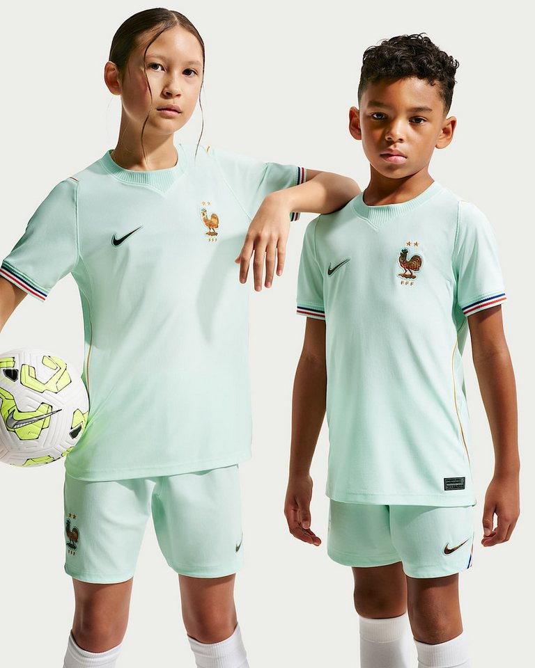 Nike Fußballtrikot Frankreich 2026 Auswärtsstadion Replika-Fußballtrikot Für Kinder und Jugendliche Bild 3