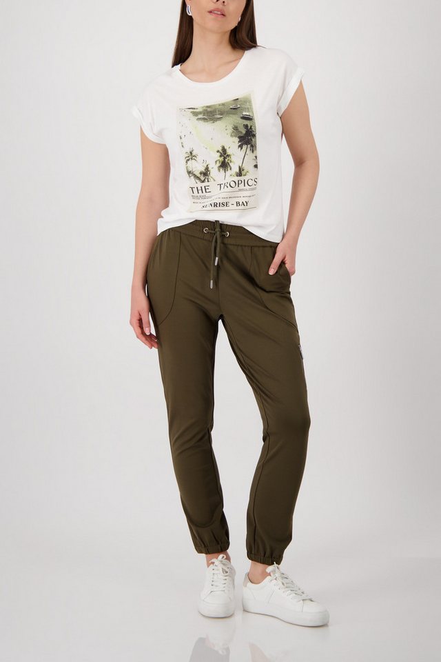 Monari Jogger Pants mit Reißverschlusstasche