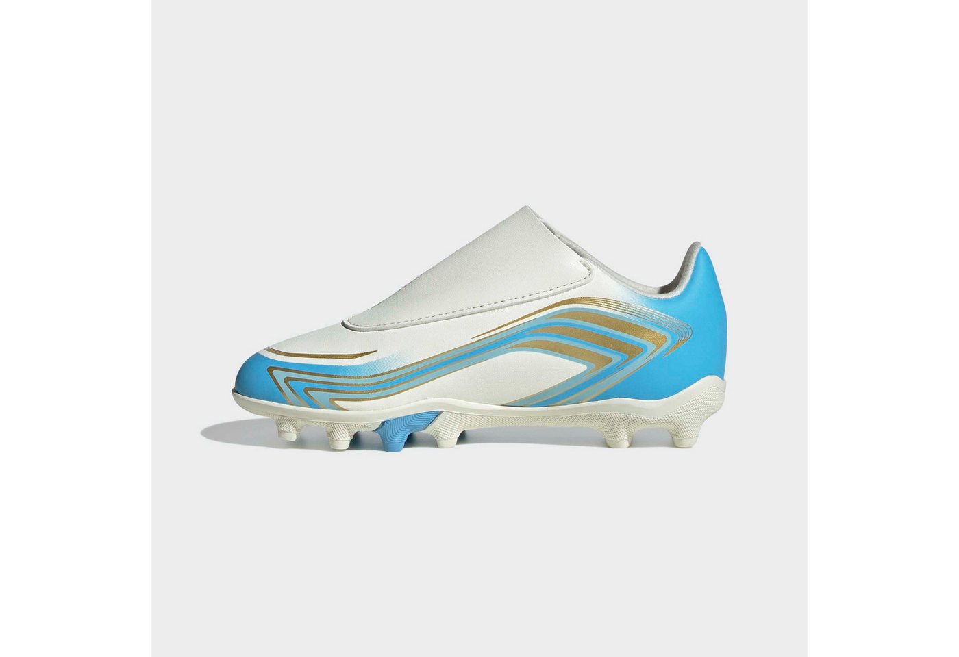 adidas Performance F50 MESSI CLUB KIDS, FESTE / GEMISCHTE BÖDEN, KLETTVERSCHLUSS Fußballschuh für viele verschiedene Böden geeignet, für Jugendliche & Kinder