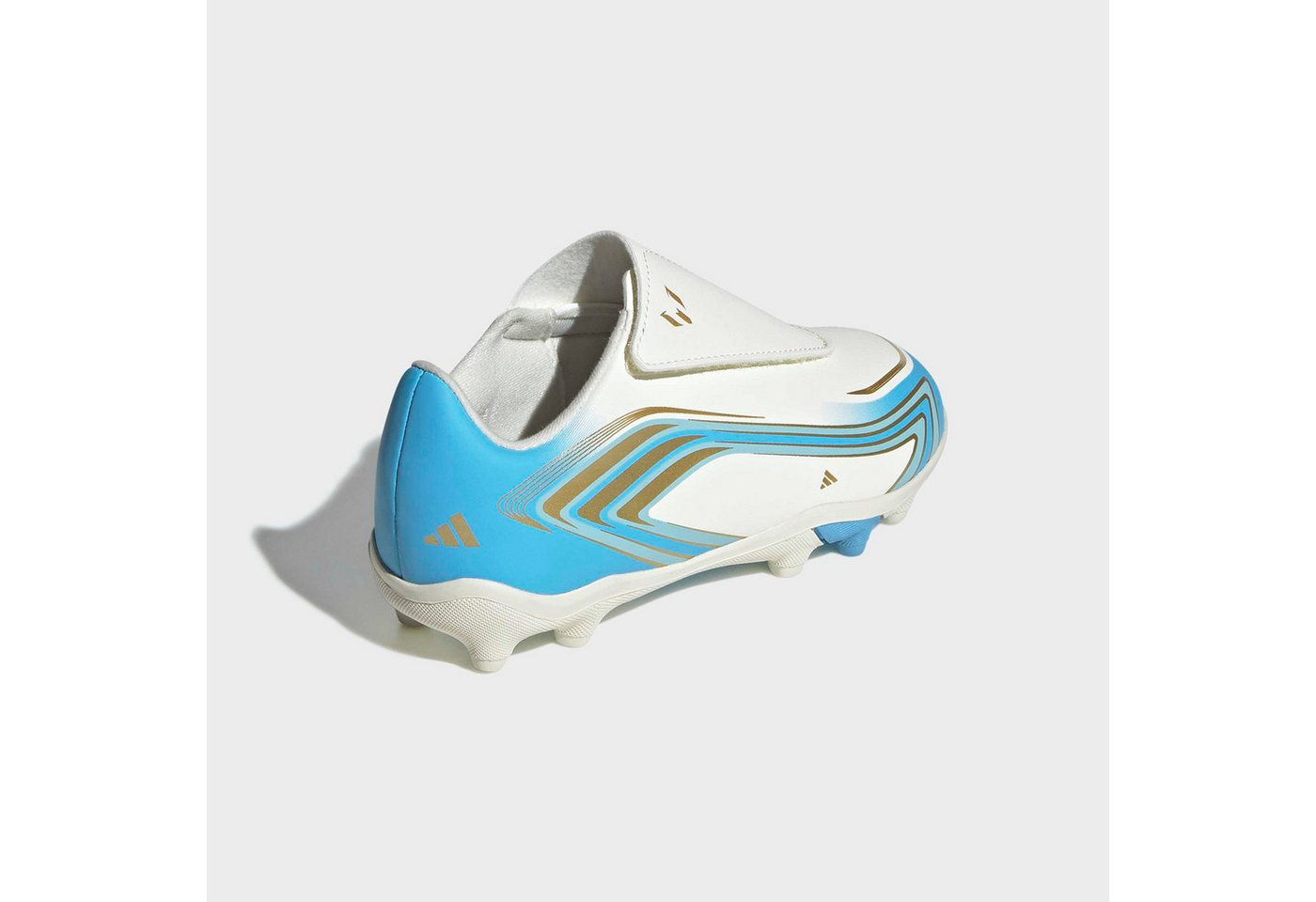 adidas Performance F50 MESSI CLUB KIDS, FESTE / GEMISCHTE BÖDEN, KLETTVERSCHLUSS Fußballschuh für viele verschiedene Böden geeignet, für Jugendliche & Kinder Bild 2
