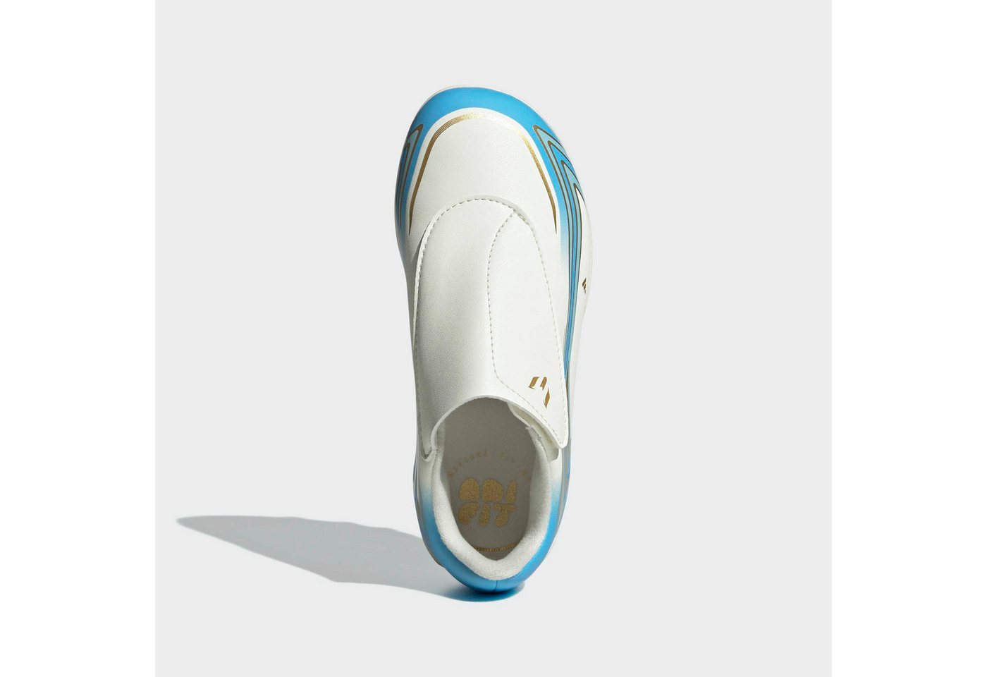adidas Performance F50 MESSI CLUB KIDS, FESTE / GEMISCHTE BÖDEN, KLETTVERSCHLUSS Fußballschuh für viele verschiedene Böden geeignet, für Jugendliche & Kinder Bild 4