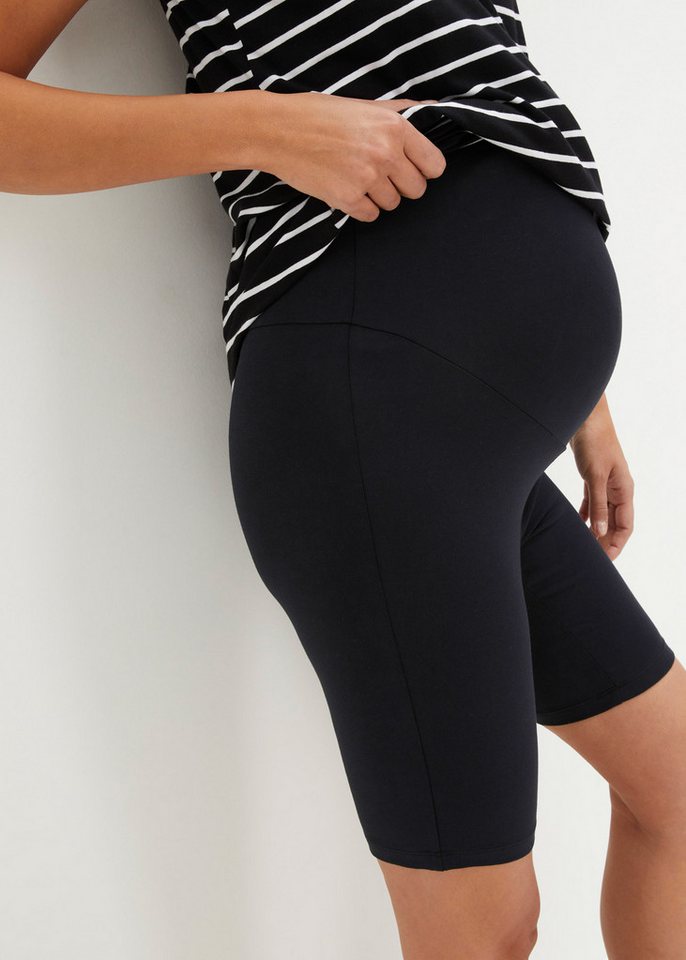 bonprix Radlerhose (Packung, 2-tlg., 2er) aus elastischem Material, mit Jerseybund, kurze Leggings Bild 2