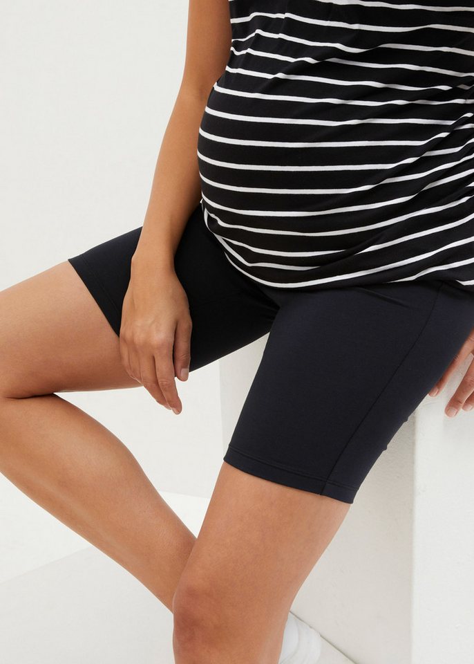 bonprix Radlerhose (Packung, 2-tlg., 2er) aus elastischem Material, mit Jerseybund, kurze Leggings Bild 4