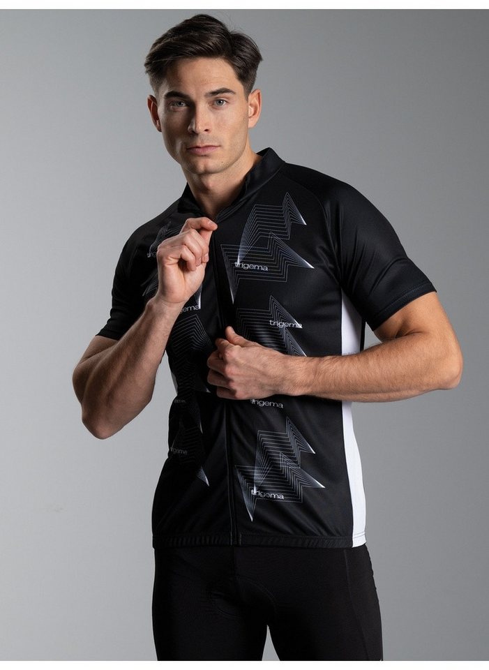 Trigema Radtrikot TRIGEMA Fahrradjacke mit abstraktem Design Bild 4