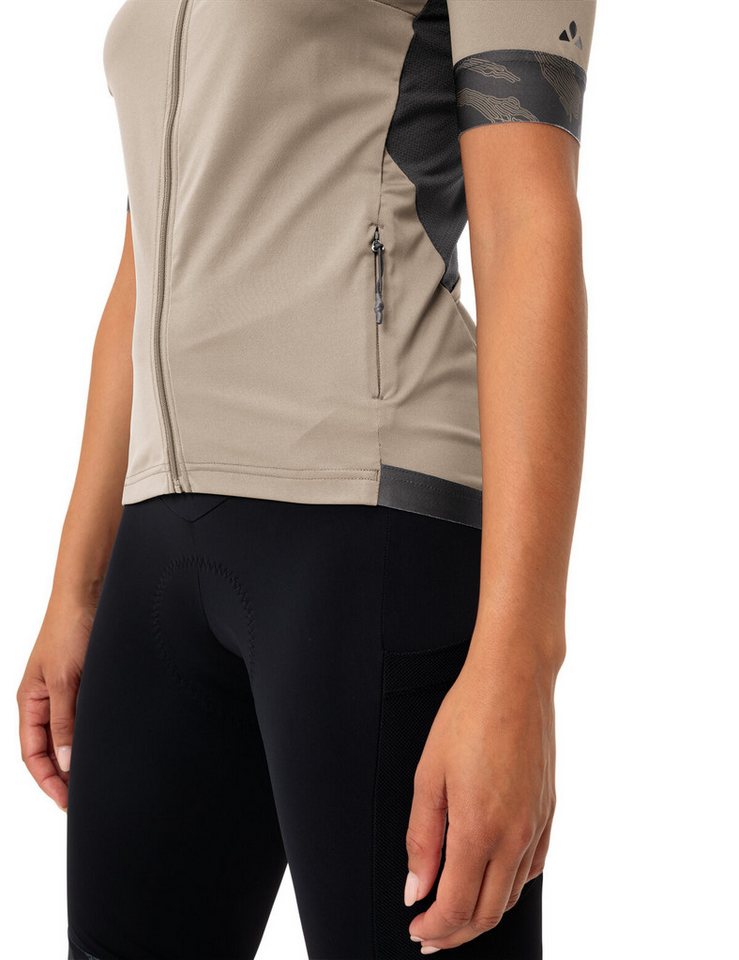 VAUDE Radtrikot Wo Kuro FZ Tricot II Kurzarm, atmungsaktiv, schnell trocknend, mit Rundhalsausschnitt