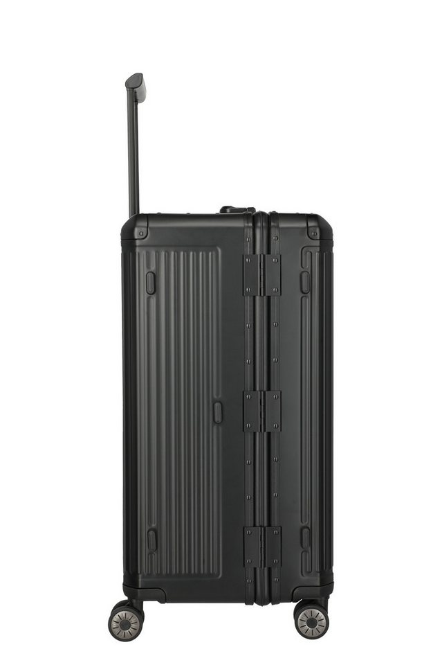 travelite Hartschalen-Trolley NEXT Trunk Reisekoffer Aluminium, 4 Rollen, Koffer, mit extra großem Stauraum und stabilem Rahmen Bild 4