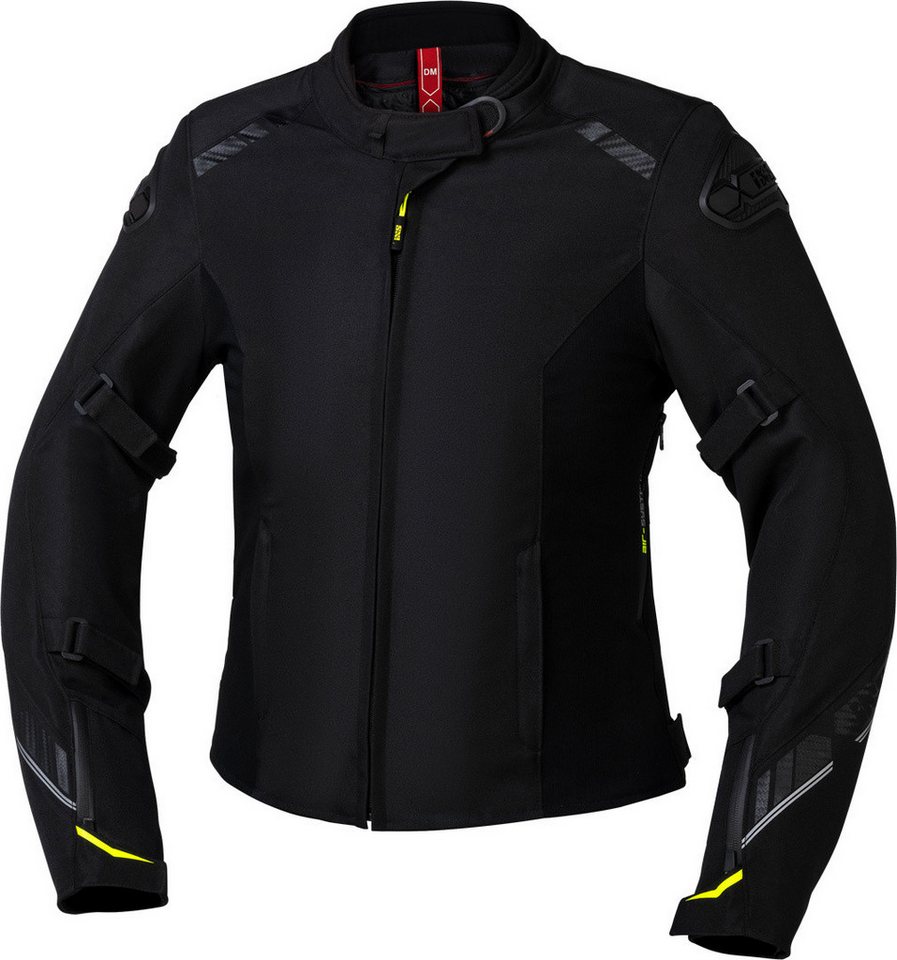 IXS Motorradjacke Carbon-ST wasserdichte Damen Motorrad Textiljacke herausnehmbares Innenfutter,wasserdicht