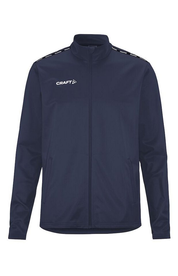 Craft Trainingsjacke Squad Go Full Zip (Seitentaschen mit Reißverschluss) navyblau Herren