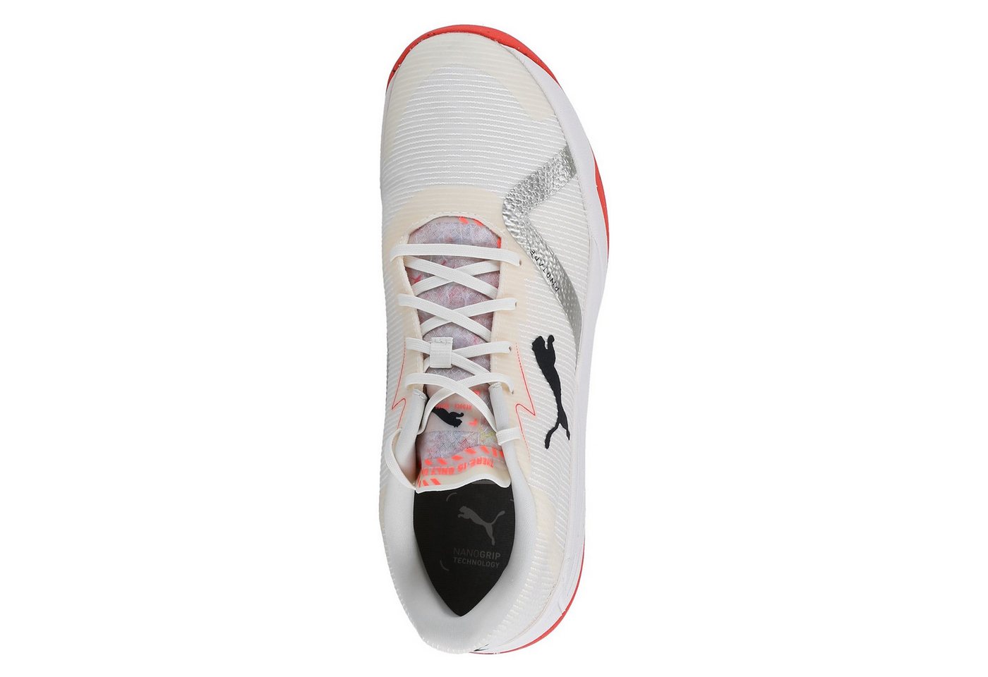 PUMA Hallen-Indoorschuhe Accelerate Turbo Nitro II RE beigeweiss Herren Badmintonschuh Bild 2