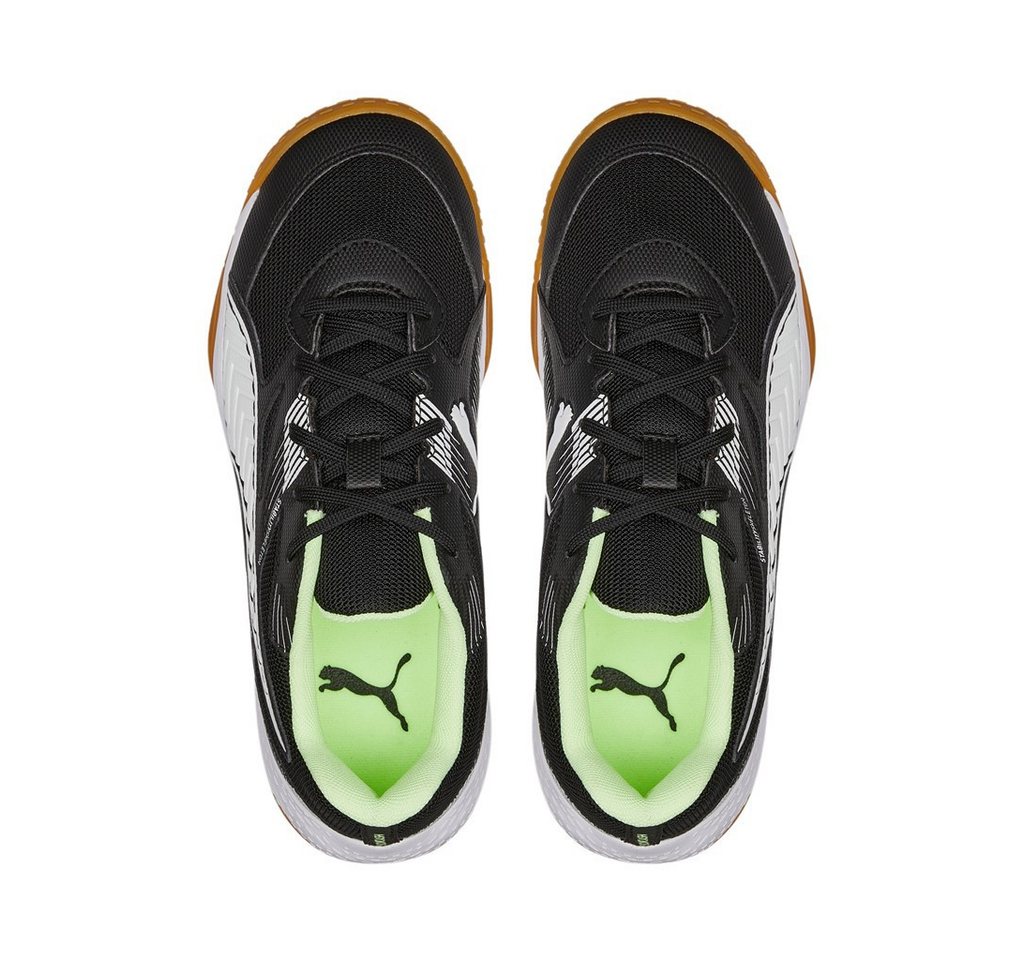 PUMA Hallen-Indoorschuhe Solarflash II schwarz Kinder Badmintonschuh Bild 5